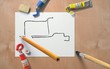 Drawing - dump truck