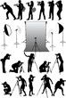Photo accessories - studio equipment, working with vectors