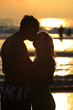 Silhouette on a sunset