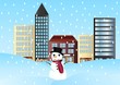 winter scene ( background on separate layer )