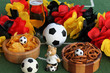 Fussball Bier und Chips
