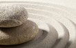 gros plan sur paysage zen galets sable