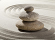 Images : jardin zen avec sable et galets