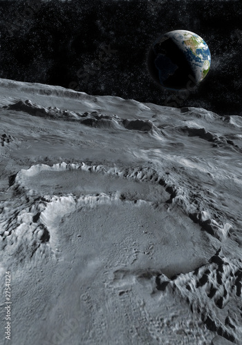 Illustration: moon surface moon surface