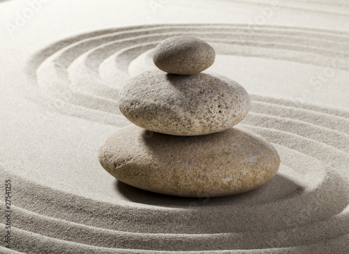 Foto: jardin zen avec sable et galets jardin zen avec sable et galets