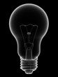 X-Ray lightbulb isolated on black X-Ray lightbulb isolated on black