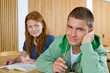 Photo: Boy and girl studying Boy and girl studying