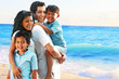 Family vacation by the beach