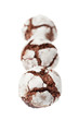 Foto: Three chocolate crinkles Three chocolate crinkles