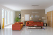 3d modern living room