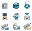 Vector internet and network icons. Part 3