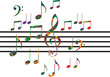 Abstract music note illustration Abstract music note illustration