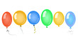 Colored air balloons