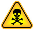Danger sign with skull Danger sign with skull