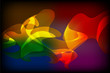 Abstract Rainbow Wave
