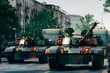 Tanks in the city
