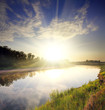 river landscape with sunrise river landscape with sunrise