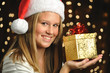 Girl Smiles with Gift Girl Smiles with Gift