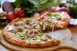 Supreme Pizza lifted slice 4 Supreme Pizza lifted slice 4