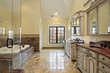 Master bath with large tub