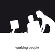 Vector: silhouette business silhouette business