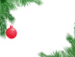 Weihnachtsrahmen mit Kugeln2