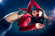 Stylish and cool looking dancer girl. Stylish and cool looking dancer girl.