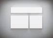 blank frame on white wall
