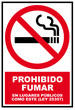 prohibido fumar
