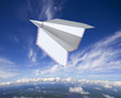 paper airplane, airmail concept