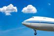 Foto: Jumbo plane and clouds Jumbo plane and clouds