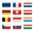 Extra glossy flags - Central Europe