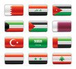 Extra glossy flags - Middle East Asia