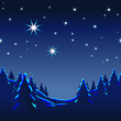 Weihnachtskarte, Winterträume, Illustration, Vektorgrafik