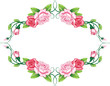 Greeting floral rose card