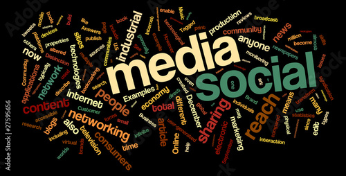 Vector: Social Media Word Cloud Social Media Word Cloud