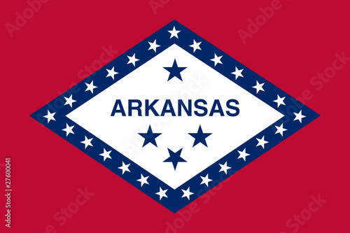 Illustration: Arkansas state flag Arkansas state flag