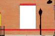 Night Club Billboard on Brick Wall