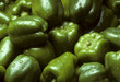 Photo: Pile of green Bell peppers with water droplets Pile of green Bell peppers with water droplets