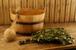 Traditional equipment for Russian bath