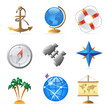 Icons for sea travel