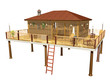 Bungalow Palafitta-Capanna-3D