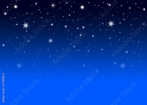 Vektor: Abstrakter Nachthimmel mit blauem Hintergrund Abstrakter Nachthimmel mit blauem Hintergrund