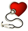 Heart and stethoscope