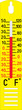 Thermometer measuring hot and cold temperature