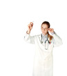 doctor woman writting something
