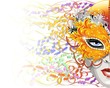 Maschera Carnevale di Piume-Feathers Carnival Mask