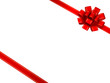 Red bow and ribbon