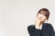a portrait of young business woman