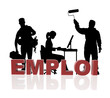 Emploi et silhouettes